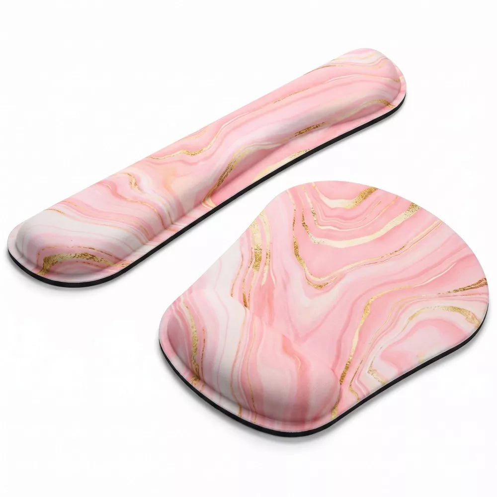 Marble Pattern Gel Wrist Rest & Mouse Pad Combo